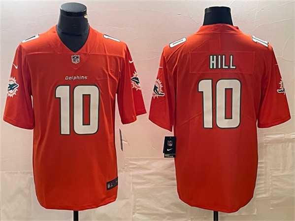 Men's Miami Dolphins #10 Tyreek Hill Orange Vapor Untouchable Limited Football Stitched Jersey,We sell and wholesale Men's Miami Dolphins #10 Tyreek Hill Orange Vapor Untouchable Limited Football Stitched Jersey on line form chian!